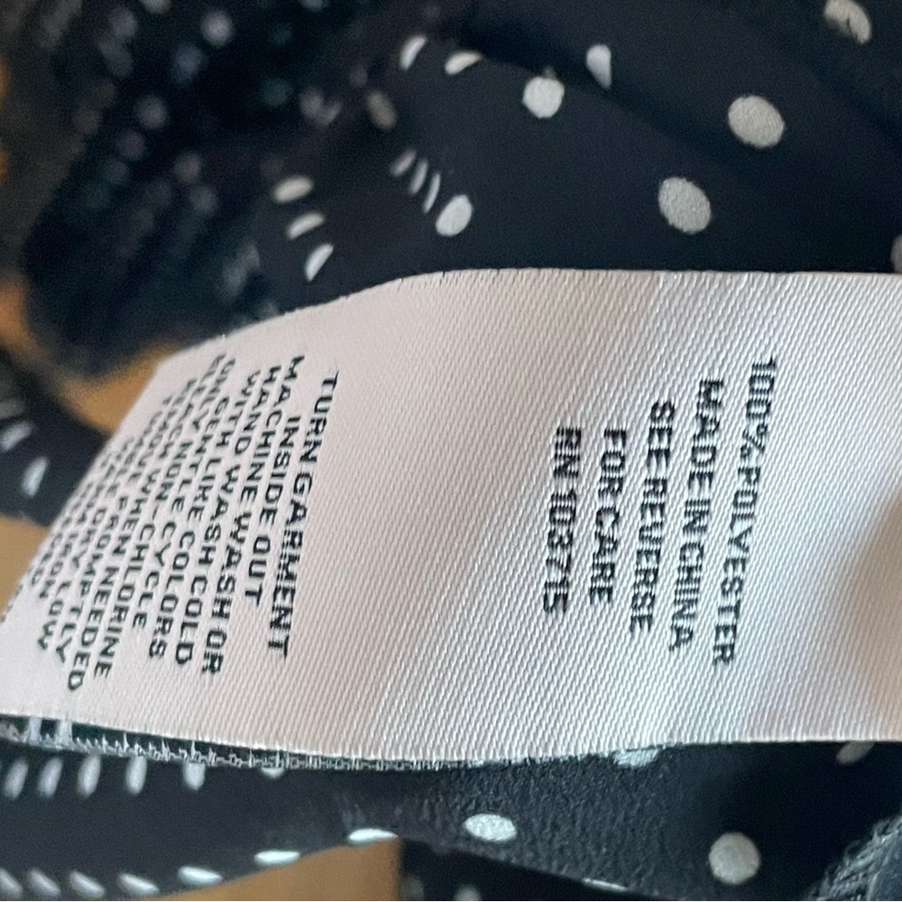 Nanette Lepore Black and White Polka Dot Midi Dress - Picture 3 of 5
